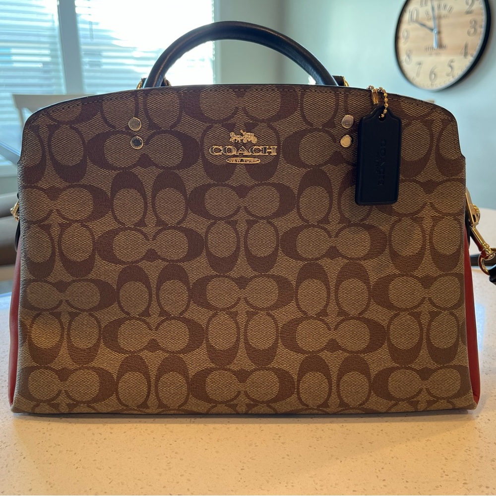 Coach Signature Brown Handbag